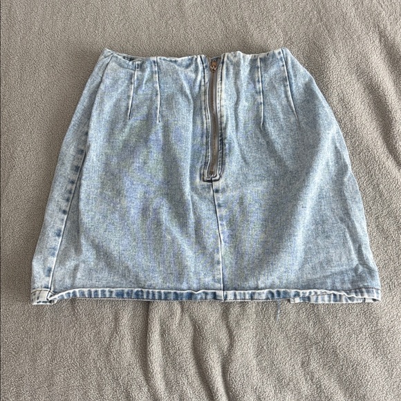 Light Blue Denim Skirt - Picture 2 of 2